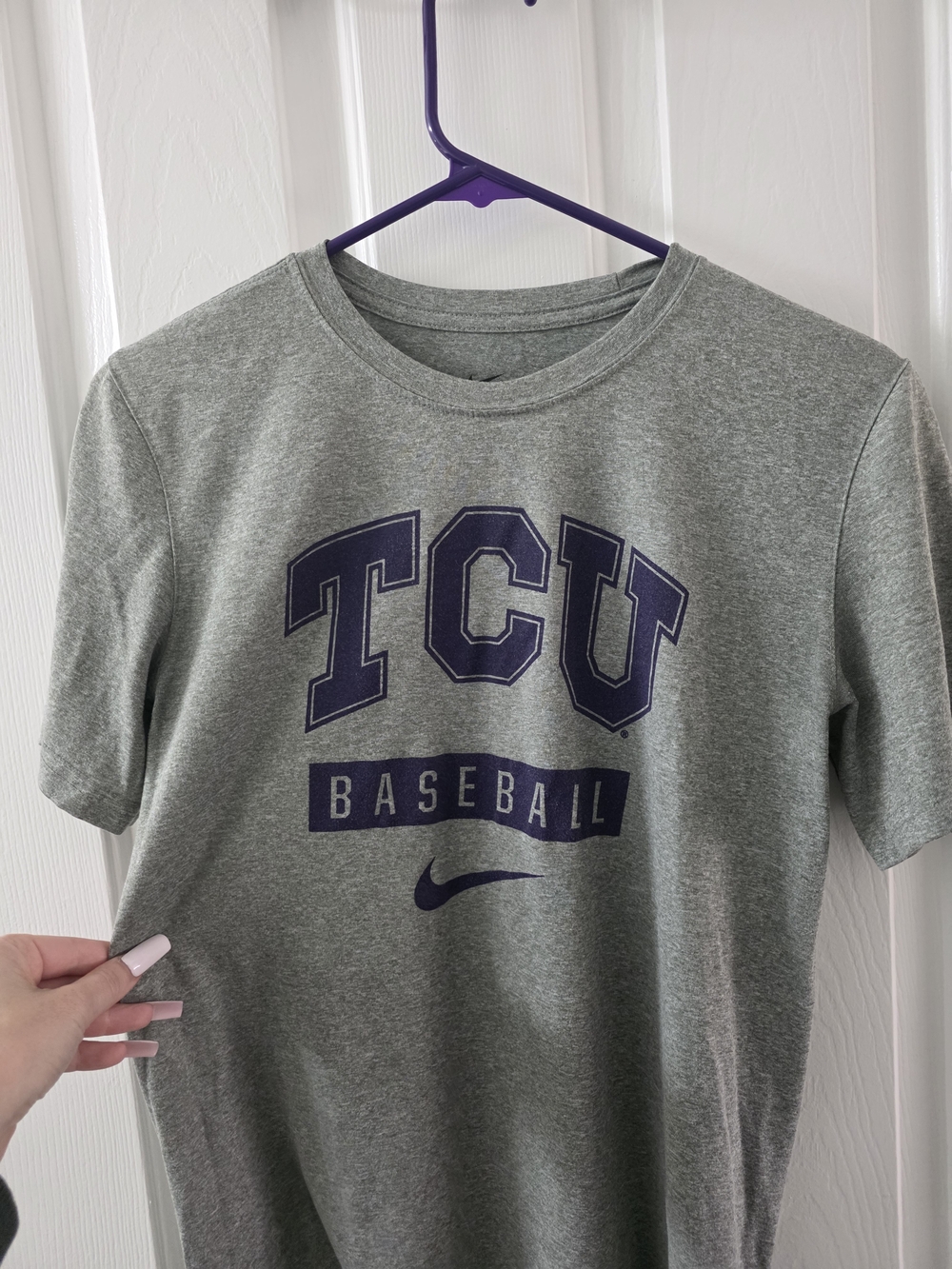 Nike TCU Baseball Gray Tee